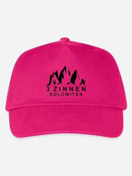 3 Zinnen Dolomiten - Kinder Basecap - Fuchsia