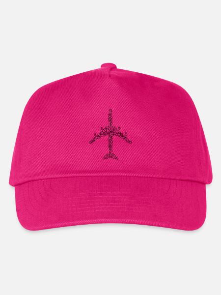Flugzeug B747 - Kinder Basecap - Fuchsia