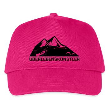 Survival-Ready #Überlebenskünstler - Kinder Basecap - Fuchsia - Vorne