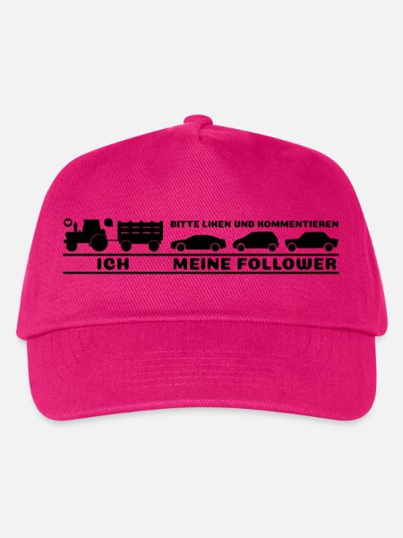 Ich meine Follower Liken und Kommentieren Landwirt - Kinder Basecap - Fuchsia