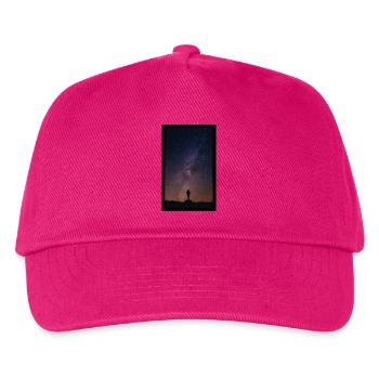 Black Sky Photo Science Fiction - Kinder Basecap - Fuchsia - Vorne