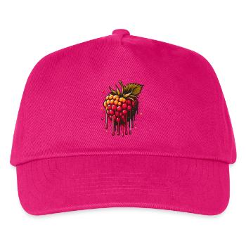 Two-tone dripping raspberry - Kids’ Baseball Cap - fuchsia - Front