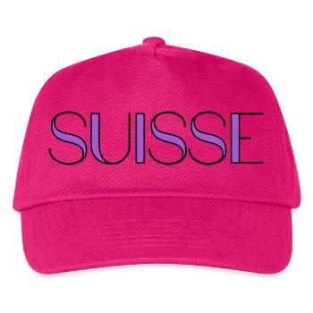 SWITZERLAND. COUNTRY. GENEVA. HUMOR. COUNTRY. FLAG - Kids’ Baseball Cap - fuchsia - Front