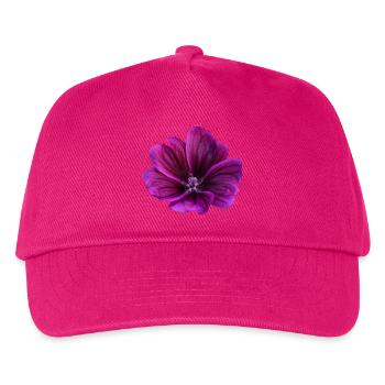Malve violette Blüte - Kinder Basecap - Fuchsia - Vorne