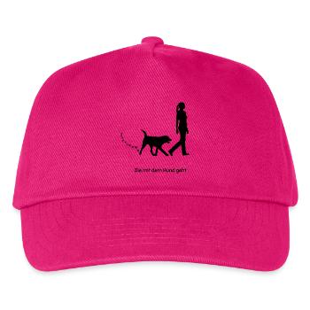 Who walks with the dog - Kids’ Baseball Cap - fuchsia - Front