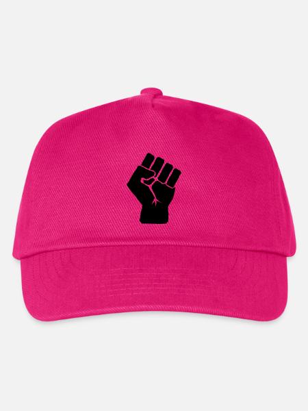 Erhobene Faust der Solidarität - Kinder Basecap - Fuchsia