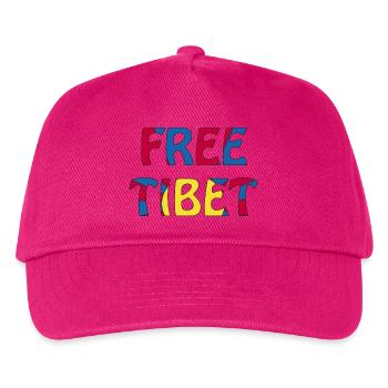 free tibet - Kinder Basecap - Fuchsia - Vorne