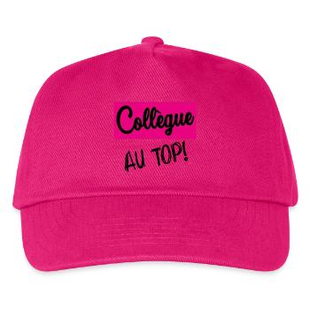 KOLLEGE - Kinder Basecap - Fuchsia - Vorne