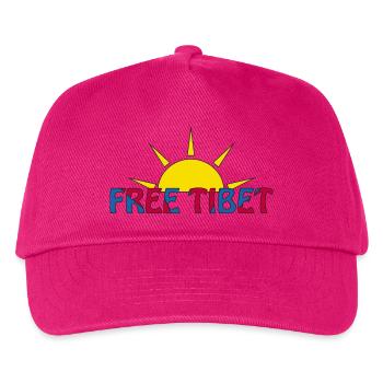 free tibet - Kinder Basecap - Fuchsia - Vorne