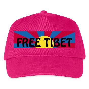free tibet - Kinder Basecap - Fuchsia - Vorne