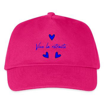 RETIREMENT. RETIREMENT. RETIRED. RETIREMENT - Kids’ Baseball Cap - fuchsia - Front
