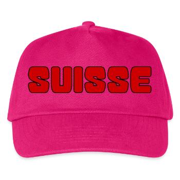 SWITZERLAND. COUNTRY. GENEVA. SWITZERLAND. HUMOR. COUNTRY - Kids’ Baseball Cap - fuchsia - Front