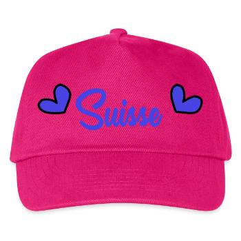 SWITZERLAND. COUNTRY. GENEVA. HUMOR. COUNTRY - Kids’ Baseball Cap - fuchsia - Front