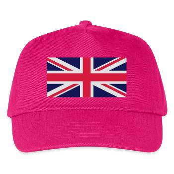 UNION JACK 2 - Kinder Basecap - Fuchsia - Vorne