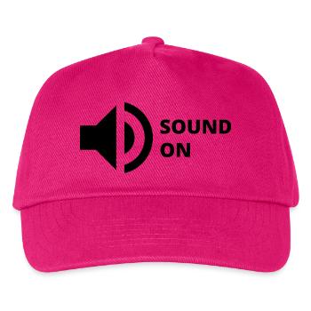 Ton am Lautsprecher - Kinder Basecap - Fuchsia - Vorne