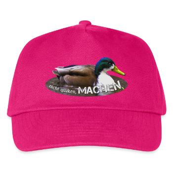 machen Macher einfach machen - Kinder Basecap - Fuchsia - Vorne