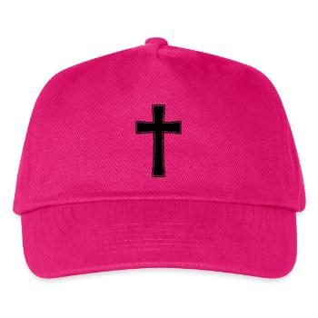 Cross religion Christian - Kids’ Baseball Cap - fuchsia - Front