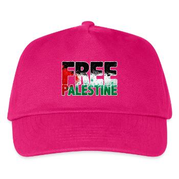 free Palestine - Kids’ Baseball Cap - fuchsia - Front
