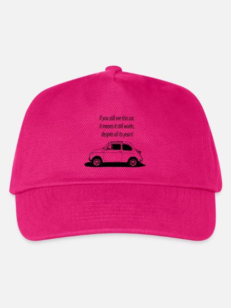 500 Italien - Kinder Basecap - Fuchsia