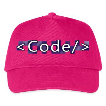 Codestil (lila) - Kinder Basecap - Fuchsia - Vorne