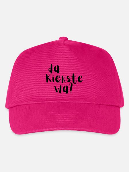 Da kiekste wa? - Kinder Basecap - Fuchsia
