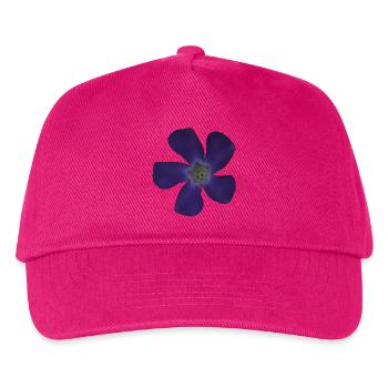 Immergrün lila Blume lila Blüte - Kinder Basecap - Fuchsia - Vorne
