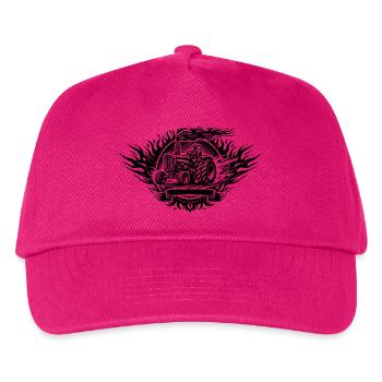 Tractor Pulling Logo - Kids’ Baseball Cap - fuchsia - Front