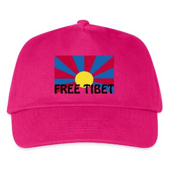 free tibet - Kinder Basecap - Fuchsia - Vorne
