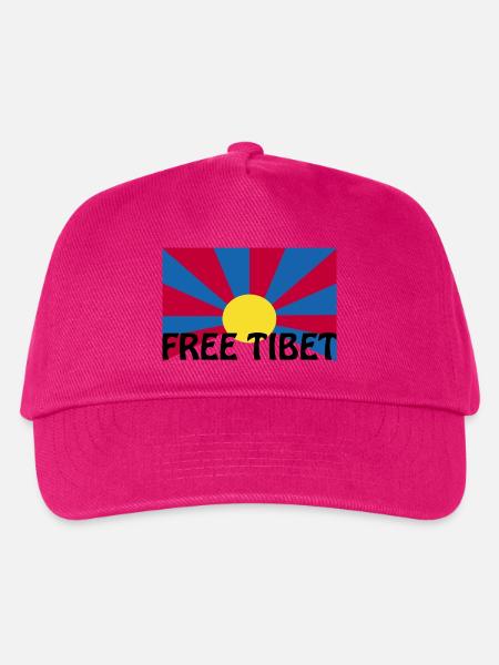 free tibet - Kinder Basecap - Fuchsia
