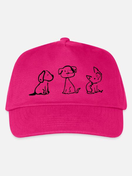 Hunden - Kinder Basecap - Fuchsia