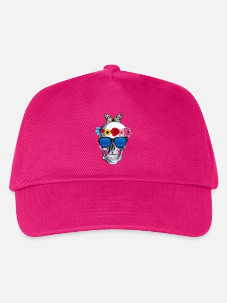 Blumen skul - Kinder Basecap - Fuchsia