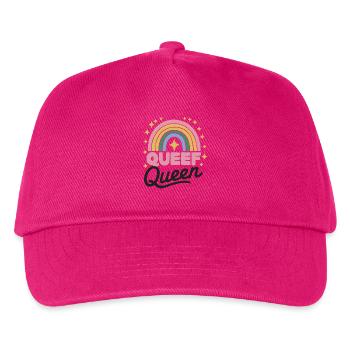 Queef Queen Queefed Humor für Erwachsene Queefing - Kinder Basecap - Fuchsia - Vorne