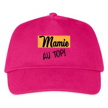 Oma - Kinder Basecap - Fuchsia - Vorne