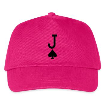 Poker Playing Card - Jack of Spades / Jokers - Kids’ Baseball Cap - fuchsia - Front