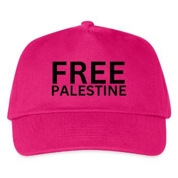 FREE PALESTINE | Gaza - Kinder Basecap - Fuchsia - Vorne