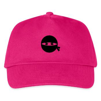 Ninja Kopf - Kinder Basecap - Fuchsia - Vorne