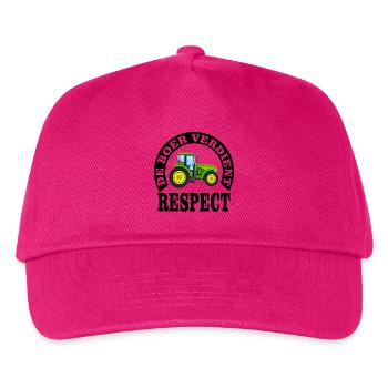Farmers deserve respect - Kids’ Baseball Cap - fuchsia - Front