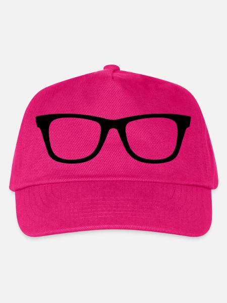 Brille - Kinder Basecap - Fuchsia