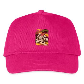 I'd Rather Be Geocaching - Kids’ Baseball Cap - fuchsia - Front