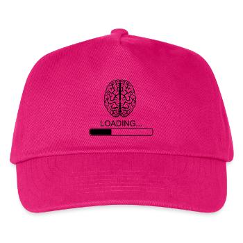 Brain Sprüche Spruch lustig witzig Breakfast Witz - Kinder Basecap - Fuchsia - Vorne