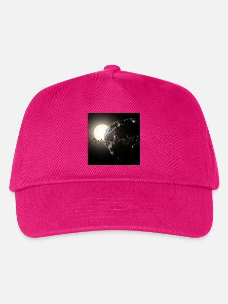 Mond und Sternenhimmel - Kinder Basecap - Fuchsia