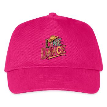 Line Dance mein Hobby - meine Passion - mein Ding - Kinder Basecap - Fuchsia - Vorne