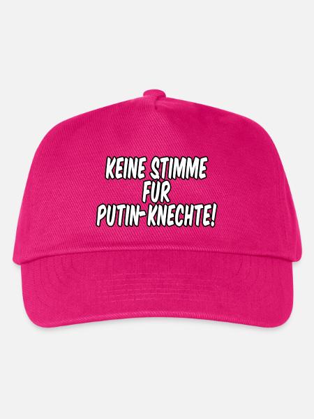 Keine Stimme für Putin Knechte - Kinder Basecap - Fuchsia