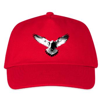 Falcon black and white - Kids’ Baseball Cap - red - Front
