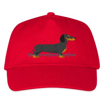 Dachshund Picture - Kids’ Baseball Cap - red - Front