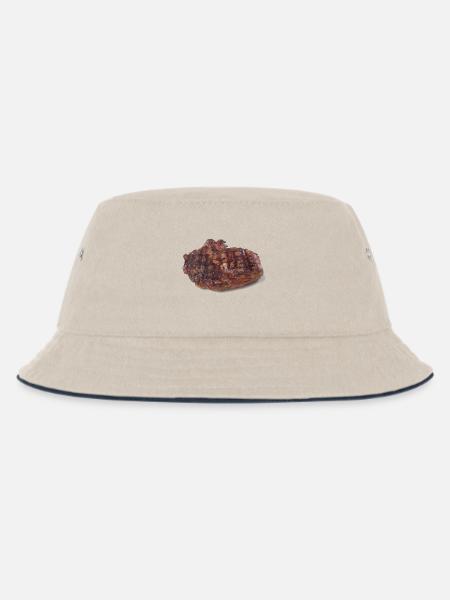 Steak - Kids’ Bucket Hat - ecru/navy