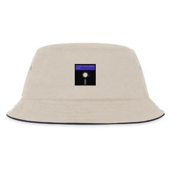 floppy disk - Kids’ Bucket Hat - ecru/navy - Front