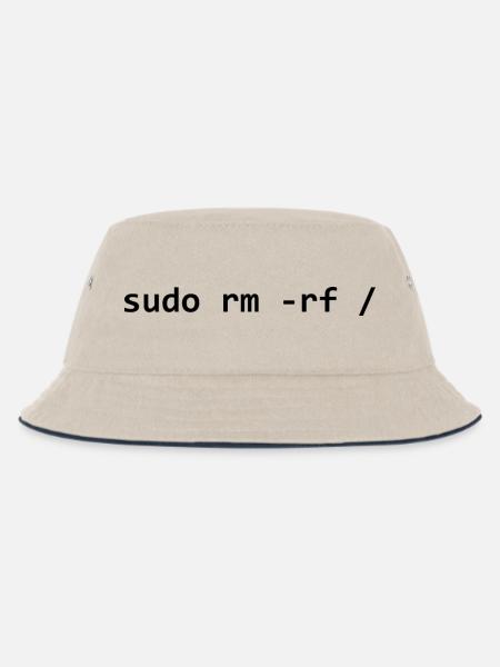 sudo rm rf - Kids’ Bucket Hat - ecru/navy