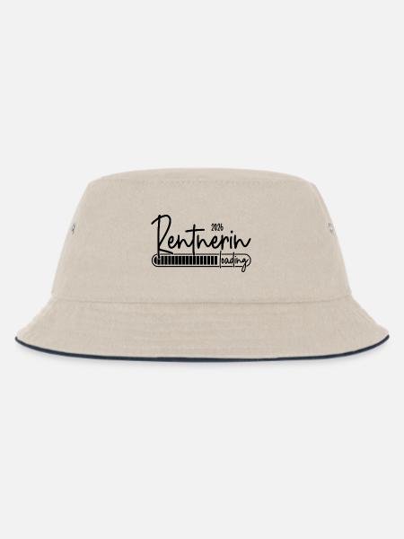 Rentnerin 2026 Loading - Kinder Bucket Hat - Natur/Navy