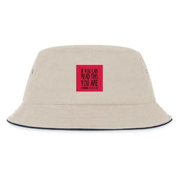 Mundschutz lustig Spruch - lustige Sprüche - Kinder Bucket Hat - Natur/Navy - Vorne